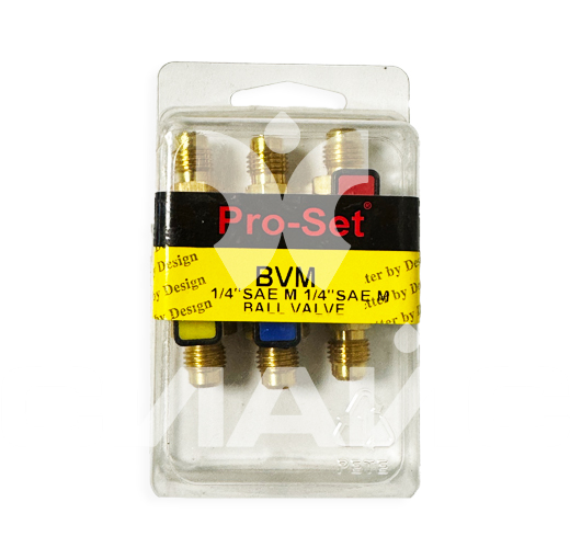 Вентиль сервисный CPS BVM3 180° M1/4 SAE x M1/4 SAE в комплекте 3 шт